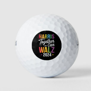 Pelotas De Golf Harris Walz 2024 Kamala juntos podemos LGBT