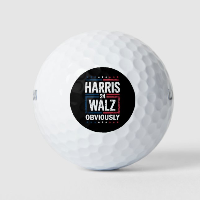 Pelotas De Golf Harris Walz obviamente Harris Waltz Elecciones 202 (Anverso)