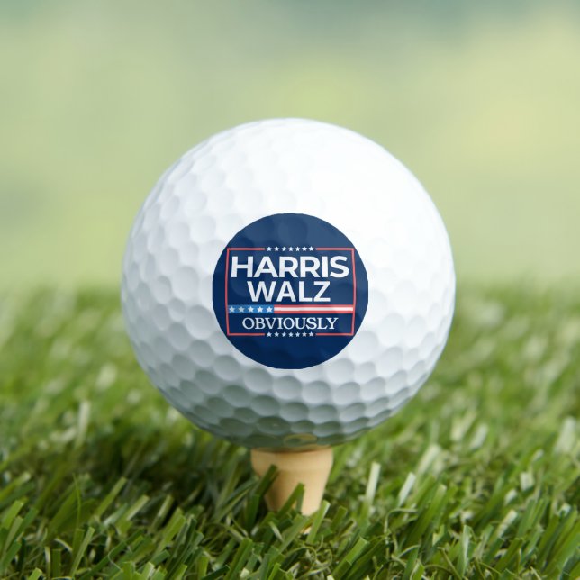 Pelotas De Golf Harris Walz. Obviamente. Kamala Harris Tim Walz (Camiseta in situ)