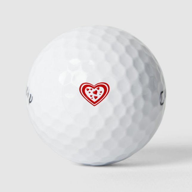 Pelotas De Golf Hart lleno de amor (Anverso)