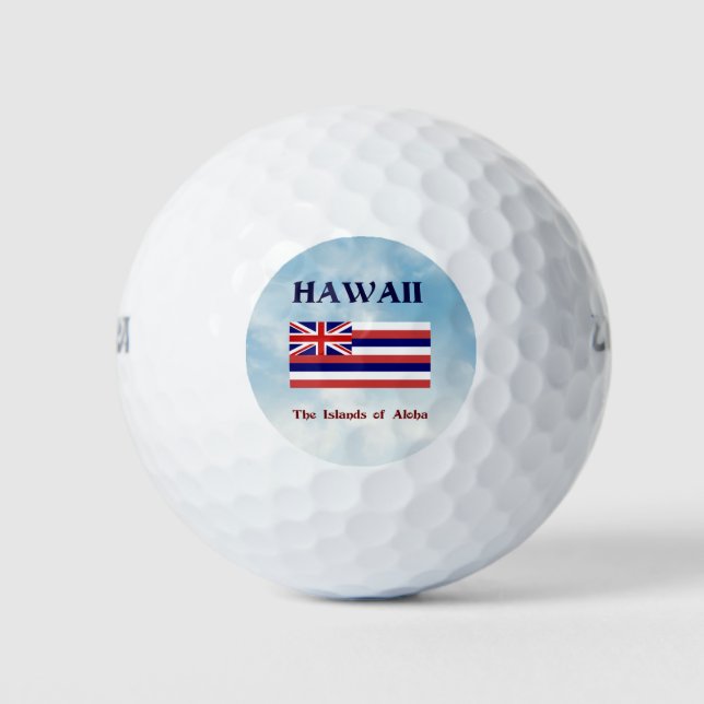 Pelotas De Golf Hawaii, Islas Aloha (Anverso)