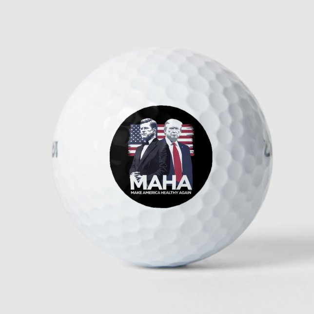 Pelotas De Golf Haz a América Saludable de Nuevo (Anverso)