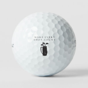Pelotas De Golf 'Haz que cada tiro cuente' Mindfulness, Motivacion