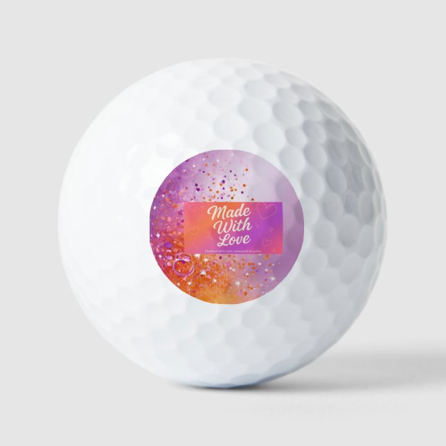 Pelotas De Golf Hecha Con Amor Ball Golf (Anverso)