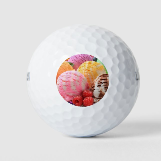 Pelotas De Golf helados coloridos (Anverso)