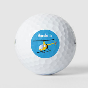 Pelotas De Golf Helicóptero de personalizado alegre amarillo lindo