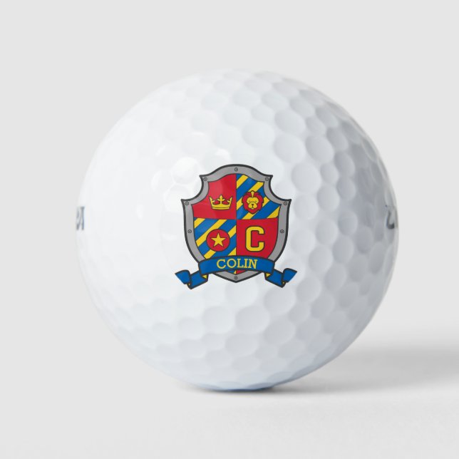 Pelotas De Golf Heraldry gráfico C monograma Colin golf ball (Anverso)