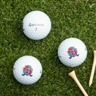 Pelotas De Golf Heraldry gráfico F monograma Freddie