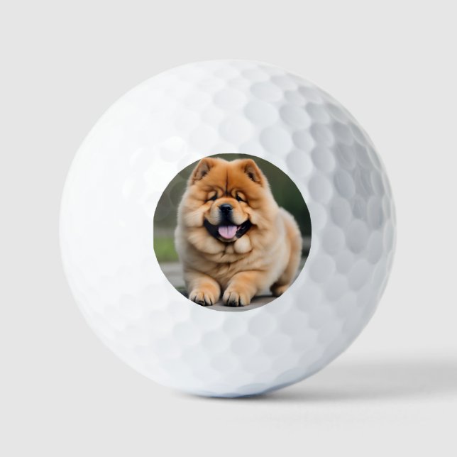 Pelotas De Golf Hermosa Chow Chow (Anverso)