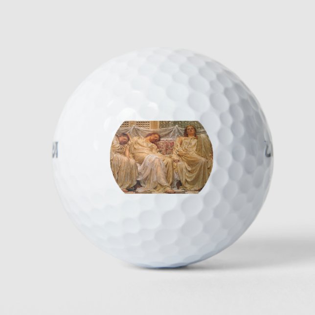 Pelotas De Golf Hermosas mujeres somnolientas (Dreamers) (Arte Vin (Anverso)
