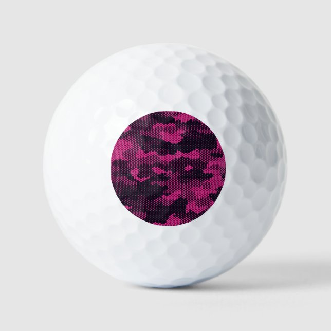 Pelotas De Golf Hexagonal de camuflaje, fondo de textura militar (Anverso)
