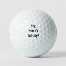 Hey, dónde está Johnny Titleist Pro V1Golf Balls