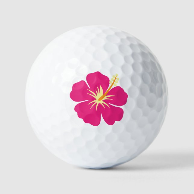 Pelotas De Golf Hibisco  (Anverso)