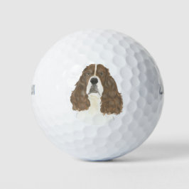 Pelotas De Golf Hígado y White English Springer Spaniel