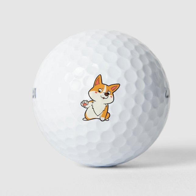 Pelotas De Golf High Five Corgi (Anverso)