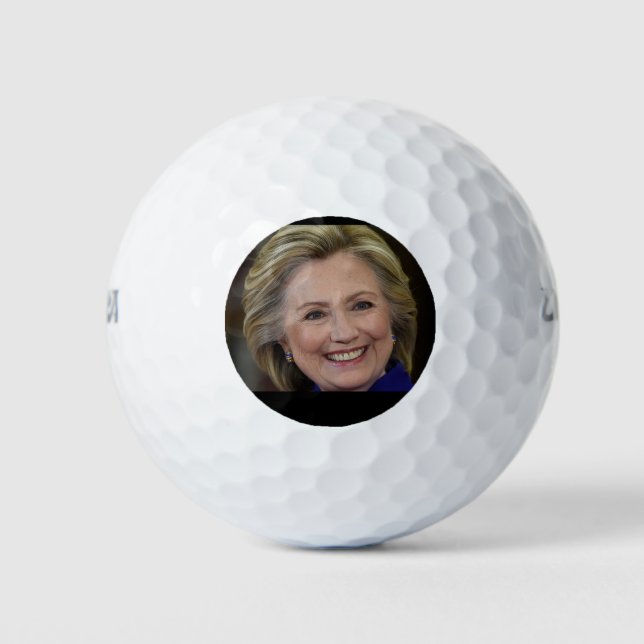 Pelotas De Golf Hillary Clinton (Anverso)