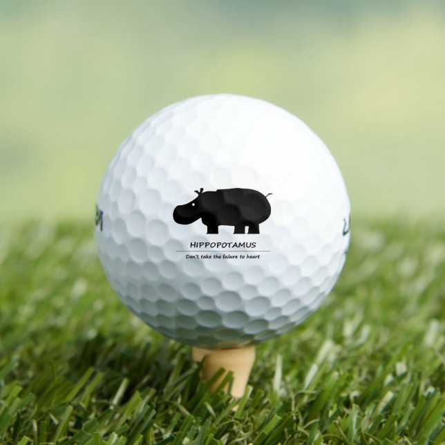 Pelotas De Golf hippopotamus (Camiseta in situ)
