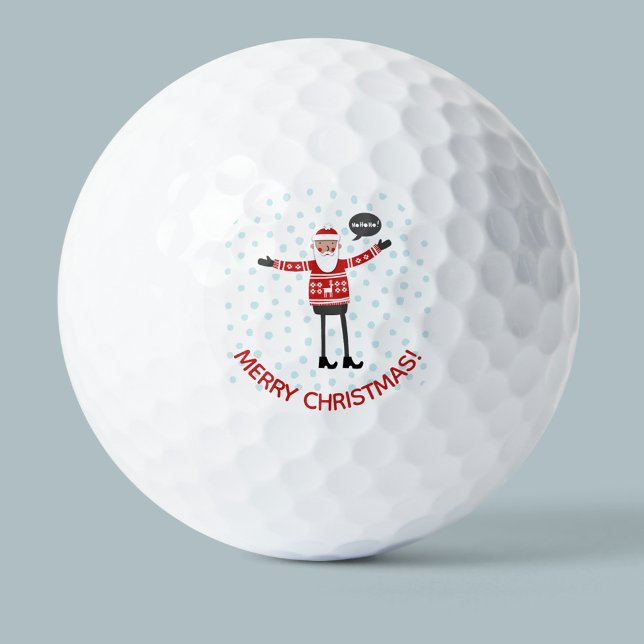 Pelotas De Golf Hipster Santa (Subido por el creador)