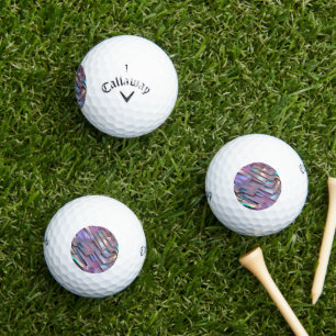 Pelotas De Golf Hiridiscente futurista/holográfico abstracto