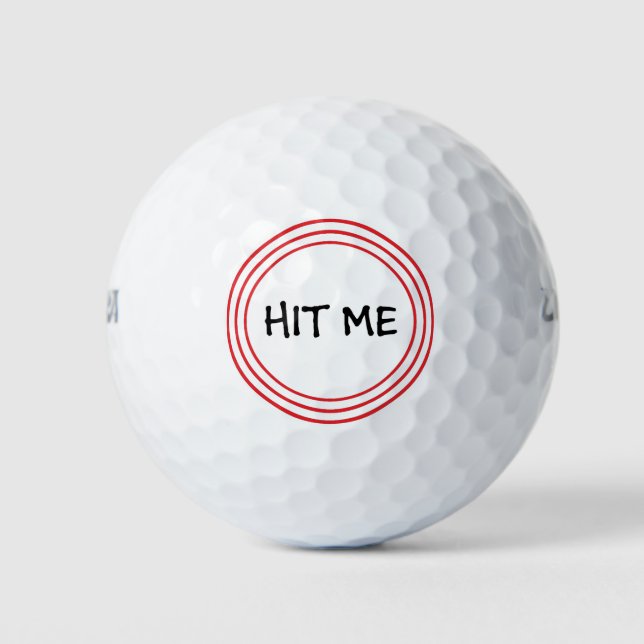 Pelotas De Golf Hit Me Golf Balls (Anverso)