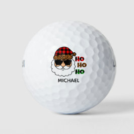 Pelotas De Golf Ho Ho Ho Ho Plaid Guay Santa Navidades Personaliza