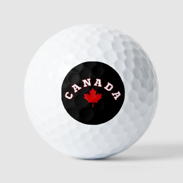 Pelotas De Golf hoja de arce de Canadá (Anverso)
