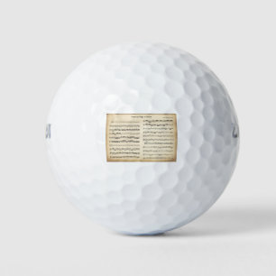 Pelotas De Golf Hoja de música antigua Pachelbel Kanon und Gigue e
