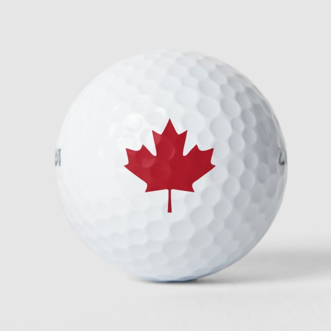 Pelotas De Golf Hojas de arce de Canadá (Anverso)