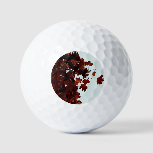 Pelotas De Golf Hojas de color (Anverso)