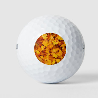 Pelotas De Golf Hojas otoñales