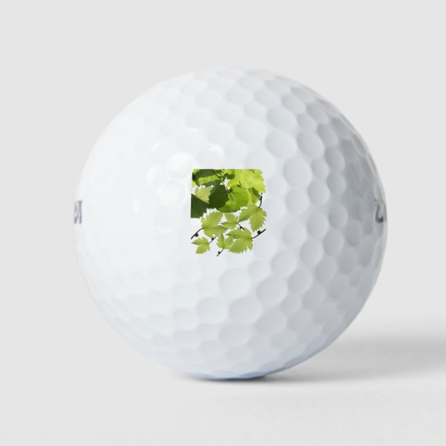 Pelotas De Golf Hojas Verdes de Parra (Anverso)