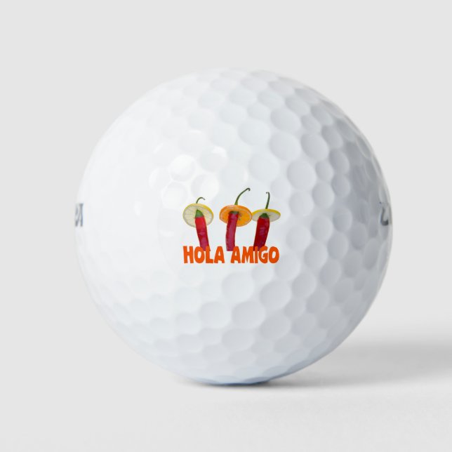 Pelotas De Golf Hola Amigo (Anverso)