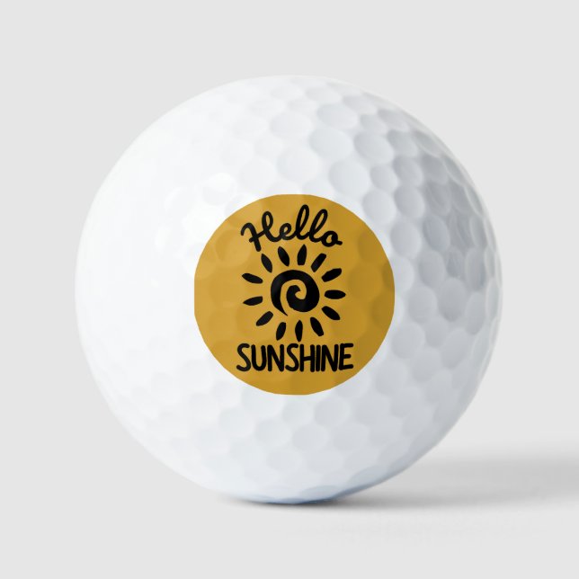 Pelotas De Golf Hola Sunshine (Anverso)