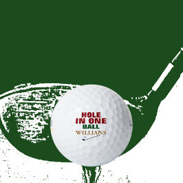 Pelotas De Golf HOLE IN ONE golfer's