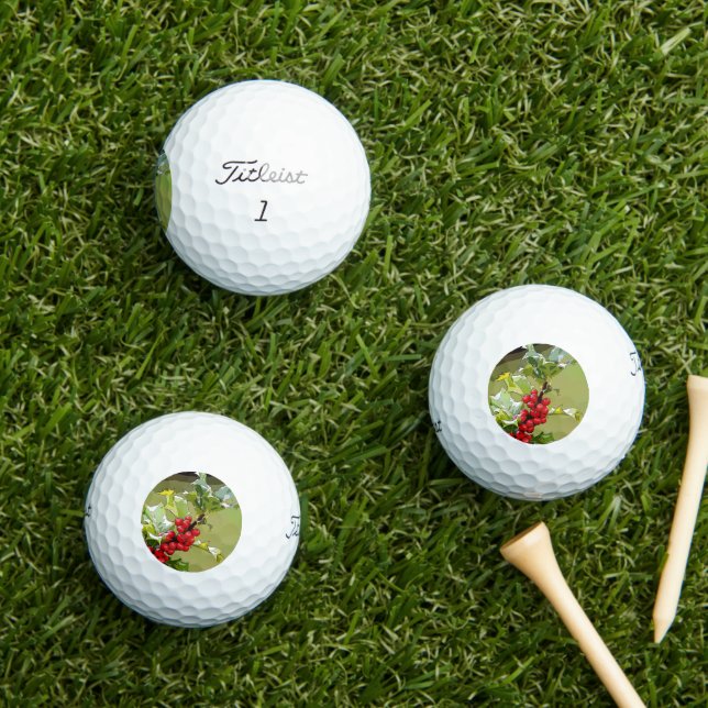 Pelotas De Golf HollyBerries 006 (Césped in situ)