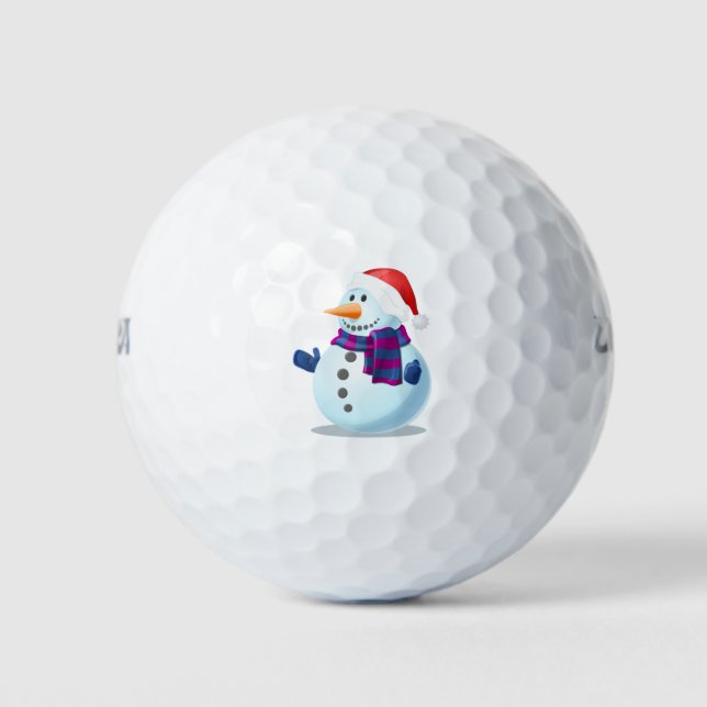 Pelotas De Golf hombre de nieve (Anverso)