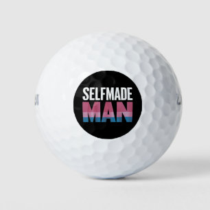 Pelotas De Golf Hombre Hecho a Sí Mismo Bandera Transgénero Orgull