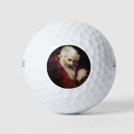 Pelotas De Golf Hombre mayor en un abrigo rojo (Santa Claus) (Navi