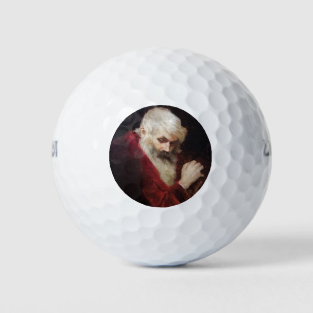 Pelotas De Golf Hombre mayor en un abrigo rojo (Santa Claus) (Navi (Anverso)