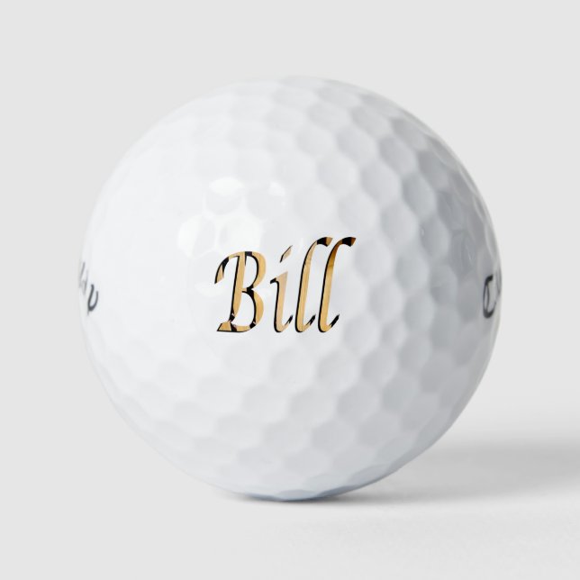 Pelotas De Golf Hombres Llamaron a Bill, (Anverso)