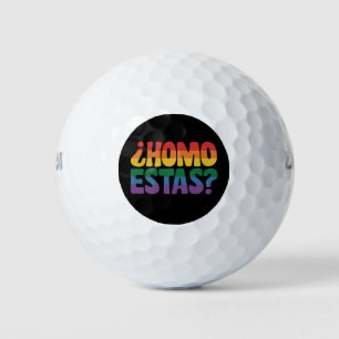 Pelotas De Golf Homo estás graciosa gay español mexicano aliado LG