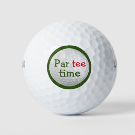 Pelotas De Golf Hora de Par Tee Divertida