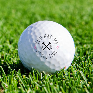 Pelotas De Golf Hora de salida de golf con iniciales personalizada