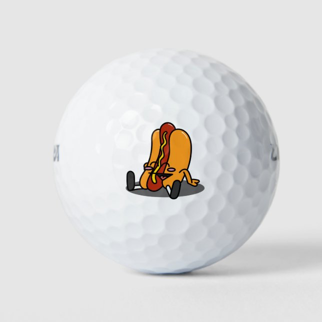 Pelotas De Golf Hot Dog Dude (Anverso)