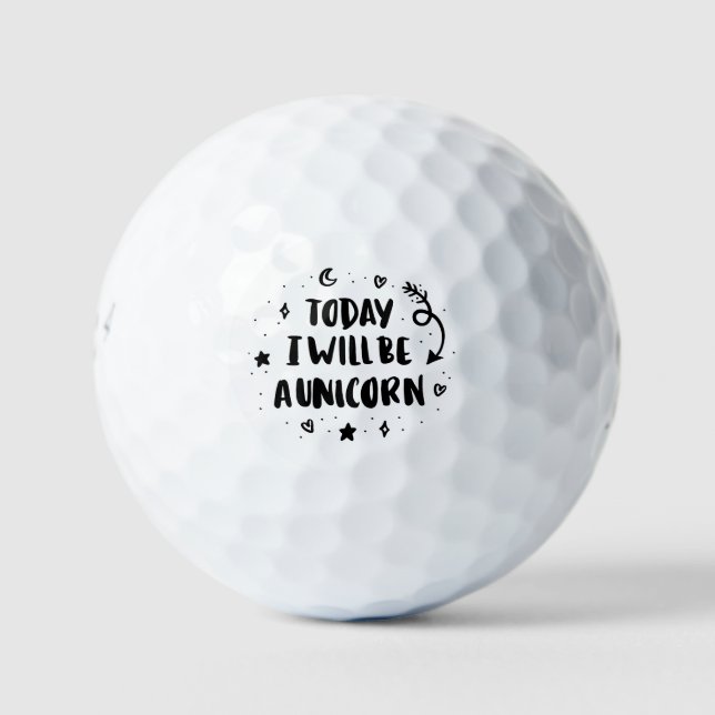 Pelotas De Golf Hoy Seré Un Unicornio (Anverso)
