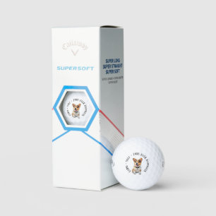 Pelotas De Golf Humor 'Corgi + Golf = Felicidad a los cuatro años'