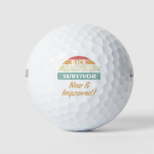 Pelotas De Golf Humor de sobreviviente de cirugía de espalda