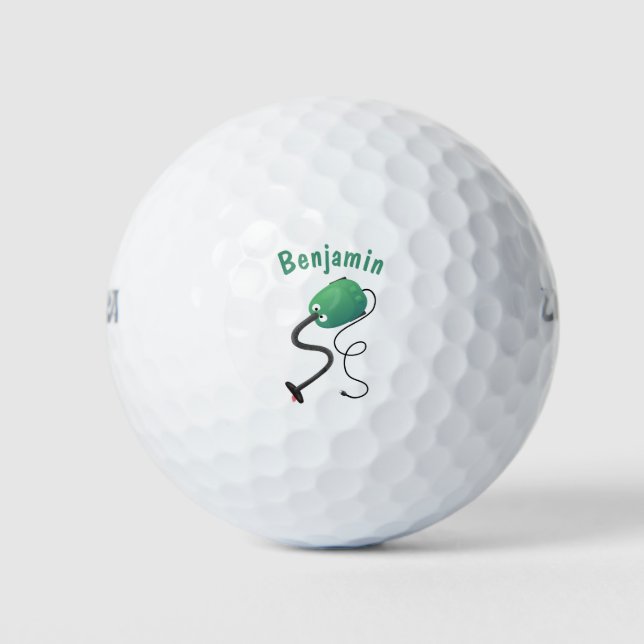 Pelotas De Golf Humor del personalizado de aspiradora de cuajo (Anverso)