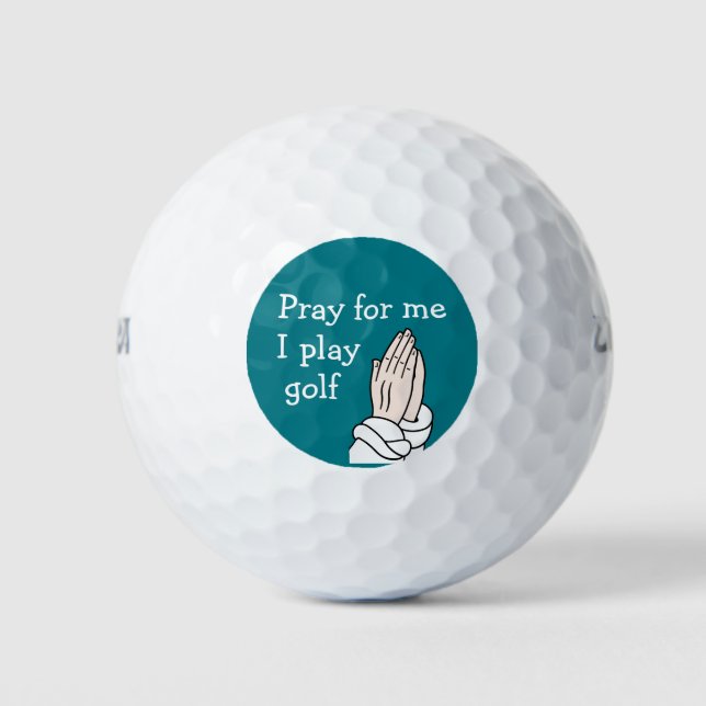 Pelotas De Golf Humor divertido de golf cristiano (Anverso)