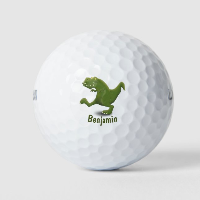 Pelotas De Golf Humor divertido de los personalizados de los dinos (Anverso)